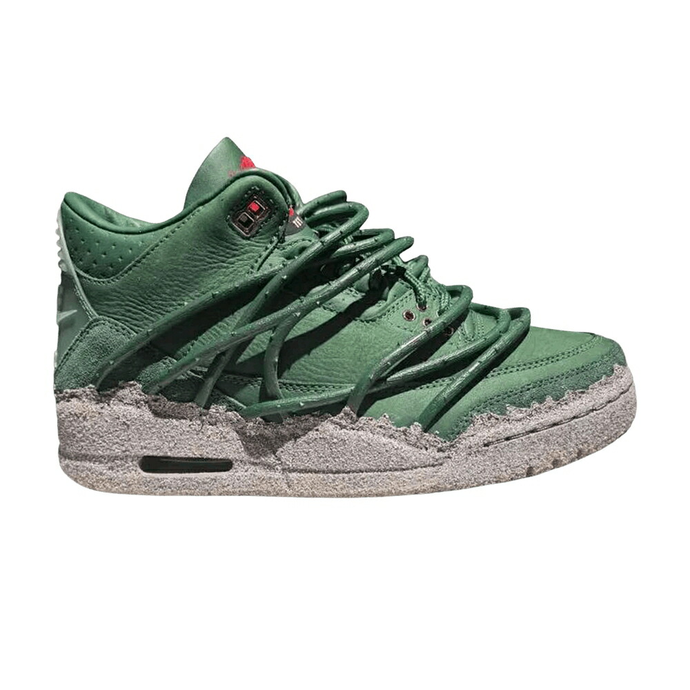 ナイキ 緑 グリーン 灰色 シメント グレー ファイア エアジョーダン CONCRETE ROSE スニーカー メンズ AIR JORDAN TEYANA TAYLOR X AIR JORDAN 3 / FIR GORGE GREEN CEMENT GREY FIRE
