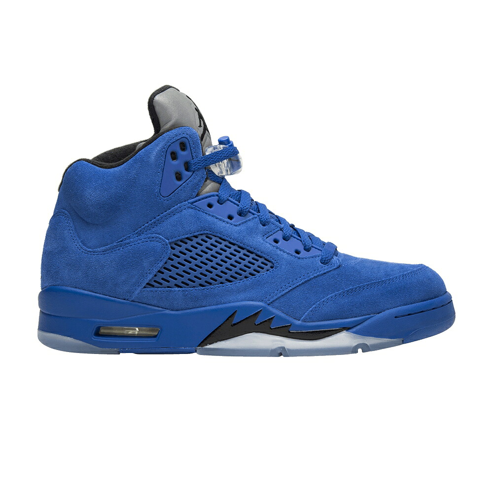ナイキ ゲーム 黒色 ブラック エアジョーダン 'BLUE SUEDE' ゲームロイヤル 青 ブルー スニーカー メンズ AIR JORDAN AIR JORDAN 5 RETRO / GAME ROYAL GAME ROYAL BLACK|スニケス