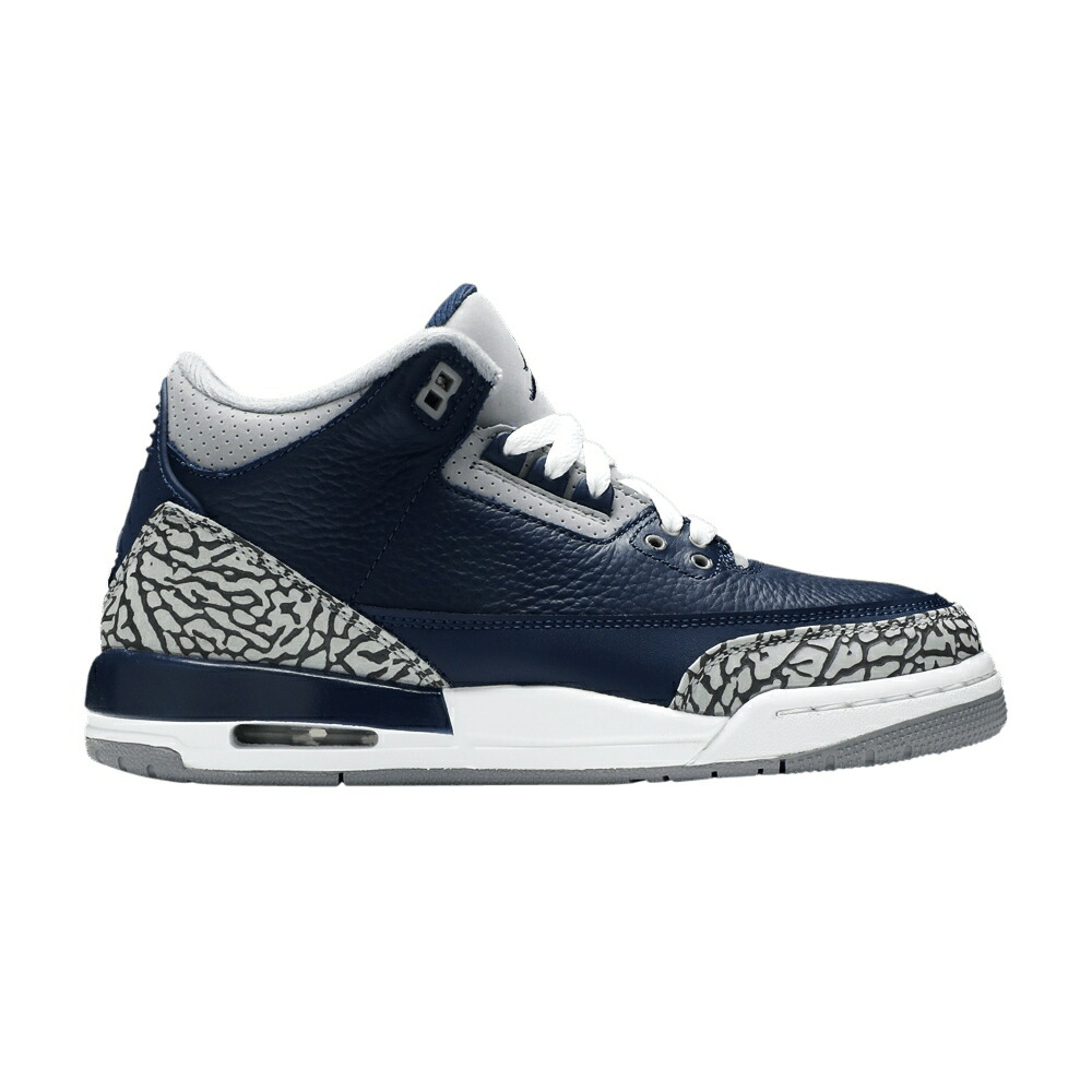 ナイキ 紺色 ネイビー 灰色 シメント グレー 白色 ホワイト エアジョーダン GEORGETOWN ジュニア キッズ AIR JORDAN AIR JORDAN 3 RETRO GS / MIDNIGHT NAVY CEMENT GREY WHITE ベビー マタニティ スニーカー