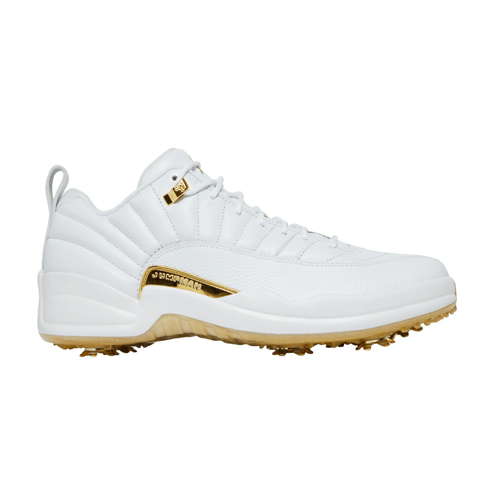 ナイキ ゴルフ 白色 ホワイト ゴールド エアジョーダン MASTERS スニーカー メンズ AIR JORDAN AIR JORDAN 12 LOW GOLF / WHITE METALLIC GOLD MALACHITE
