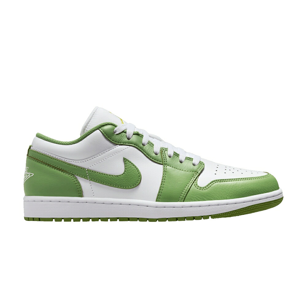 ナイキ 白色 ホワイト ライトニング エアジョーダン 'CHLOROPHYLL' スニーカー メンズ AIR JORDAN AIR JORDAN 1 LOW SE / WHITE LIGHTNING CHLOROPHYLL