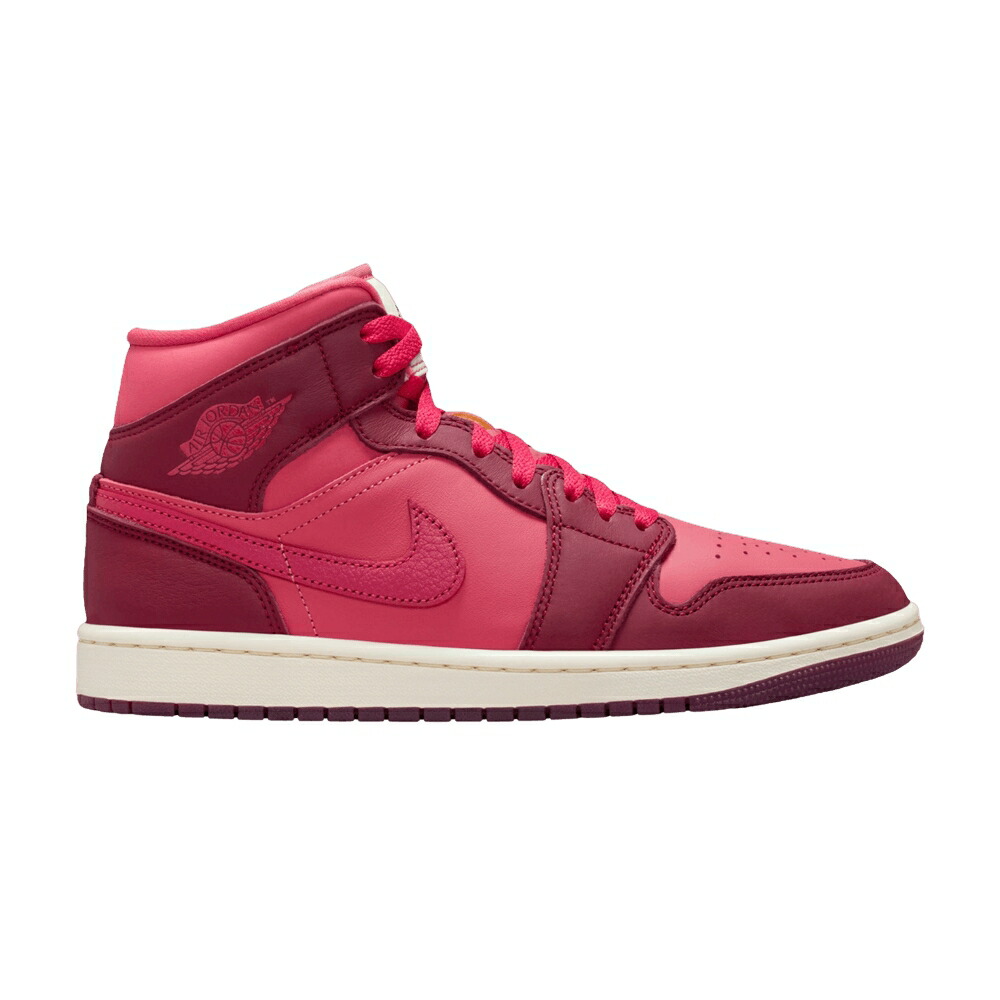 ナイキ ミッド チーム 赤 レッド エアジョーダン VALENTINE DAY スニーカー レディース AIR JORDAN WMNS AIR JORDAN 1 MID SE / TEAM RED SIERRA RED PUEBLO RED