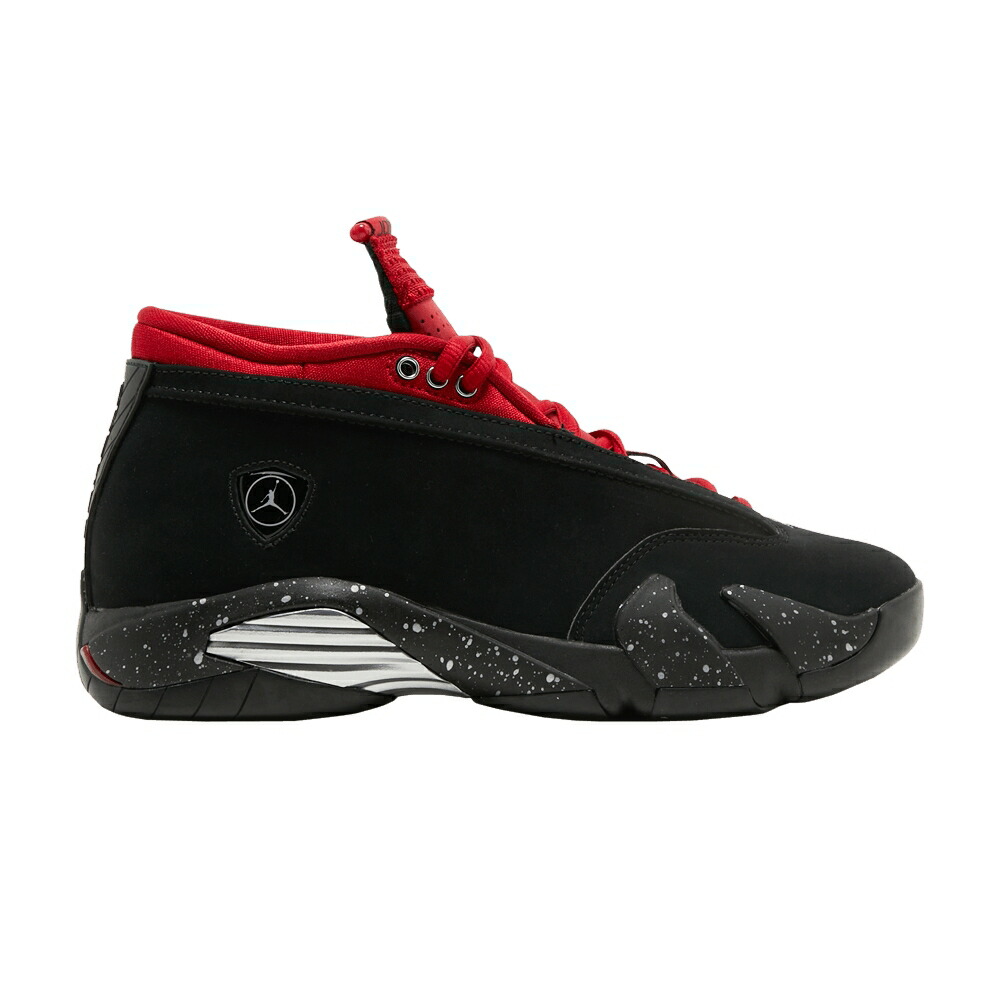 ナイキ 黒色 ブラック 銀色 シルバー 赤 レッド エアジョーダン 'RED LIPSTICK' スニーカー レディース AIR JORDAN WMNS AIR JORDAN 14 RETRO LOW / BLACK METALLIC SILVER GYM RED