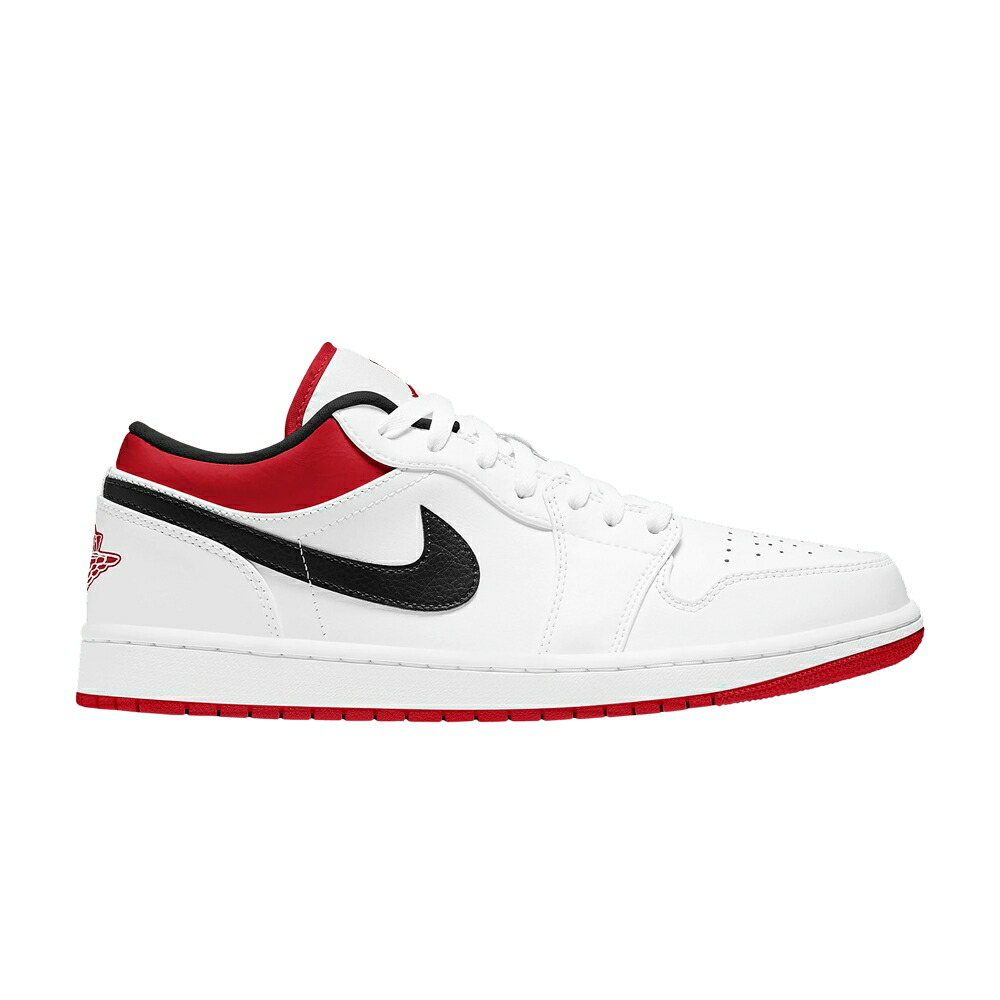 ナイキ 白いこと 白いこと 赤 赤いこと 黒いこと 黒いこと エアジョーダン \u0027WHITE RED\u0027 スニーカー メンズ AIR JORDAN AIR JORDAN 1 LOW UNIVERSITY / WHITE UNIVERSITY RED BLACK