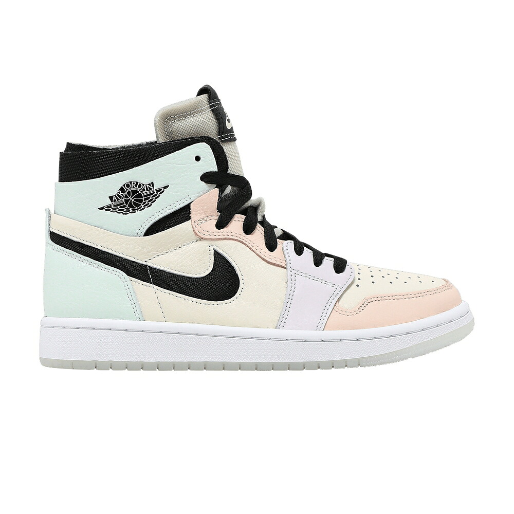ナイキ ハイ ズーム アイボリー 紫 バイオレット 橙 オレンジ エアジョーダン 'EASTER' スニーカー レディース AIR JORDAN WMNS AIR JORDAN 1 HIGH ZOOM COMFORT / PALE IVORY LIGHT VIOLET ORANGE｜スニケス