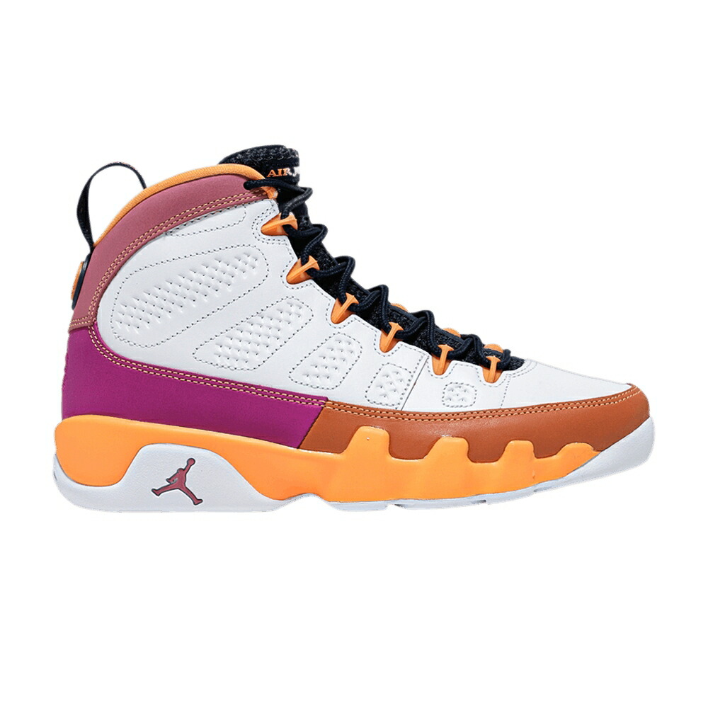ナイキ 白色 ホワイト エアジョーダン CHANGE WORLD スニーカー レディース AIR JORDAN WMNS AIR JORDAN 9 RETRO THE / WHITE CACTUS FLOWER DESERT BERRY