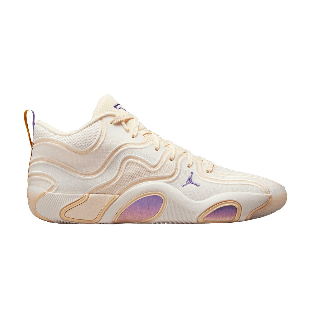 ナイキ 象牙色 エアジョーダン \u0027OFFSEASON\u0027 スニーカー メンズ AIR JORDAN AIR JORDAN TATUM 3 / SAIL DARK IRIS MUSLIN PALE IVORY スニーカー-靴-メンズ靴
