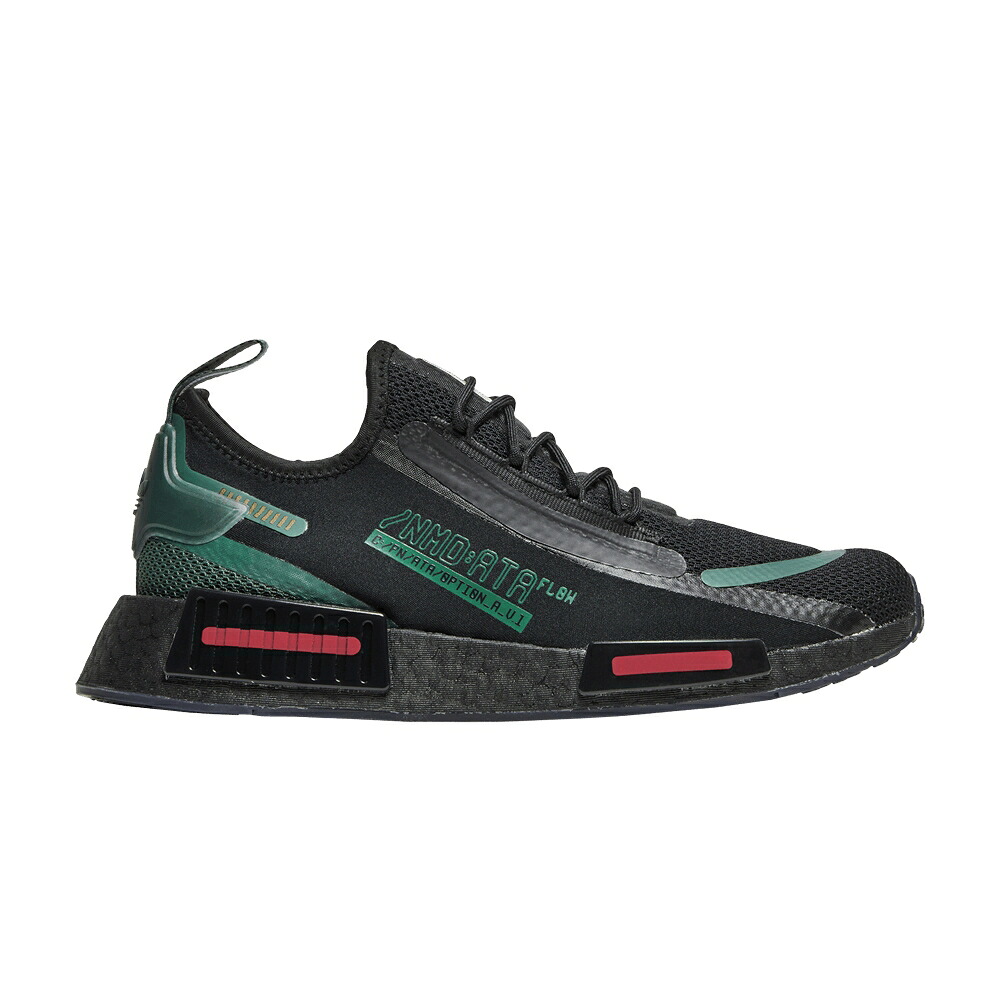 アディダス コア 黒色 ブラック 緑 グリーン スターウォーズ NMD_R1 'BOBA FETT' スニーカー メンズ ADIDAS STAR WARS X SPECTOO / CORE BLACK GREEN OXIDE BLISS