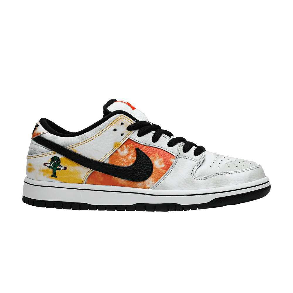 ナイキ ダンク エスビー 白いこと 白いこと 橙 オレンジ色 ダンクロー \u0027TIE RAYGUNS\u0027 スニーカー メンズ NIKE DUNK LOW SB DYE 2019 / WHITE ORANGE FLASH WHITE