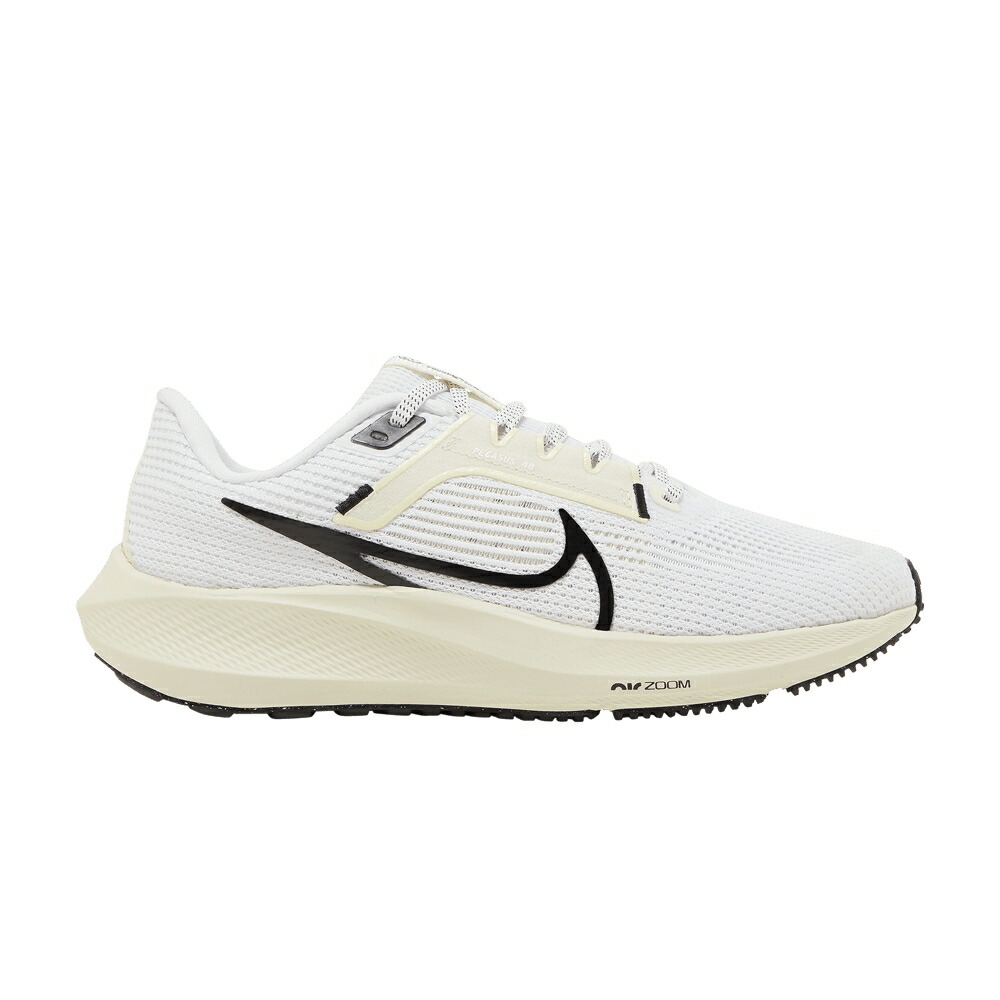 ナイキ ズーム ペガサス 白色 ホワイト 黒色 ブラック ズームペガサス 'WHITE MILK' スニーカー レディース NIKE WMNS AIR ZOOM PEGASUS 40 COCONUT / WHITE COCONUT MILK BLACK