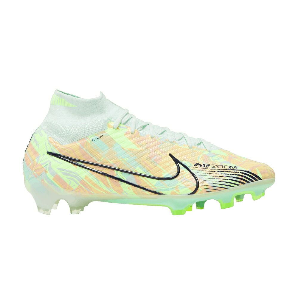 ナイキ ズーム エリート 緑 グリーン 橙 オレンジ 'BONDED PACK' スニーカー メンズ NIKE ZOOM MERCURIAL SUPERFLY 9 ELITE FG / BARELY GREEN TOTAL ORANGE GHOST