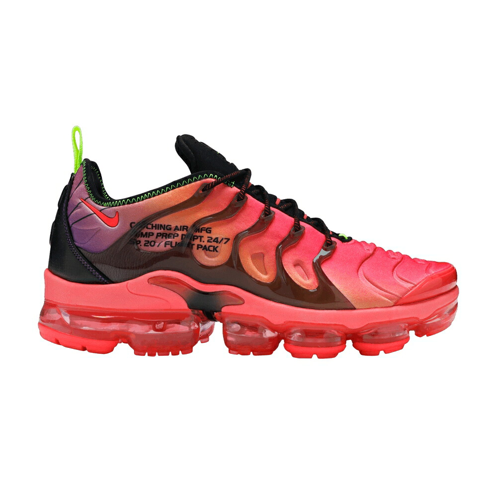 ナイキ 黒色 ブラック レーザー クリムゾン エアヴェイパーマックス 'LASER CRIMSON' スニーカー メンズ NIKE AIR VAPORMAX PLUS / BLACK LASER CRIMSON VOLT HYPER