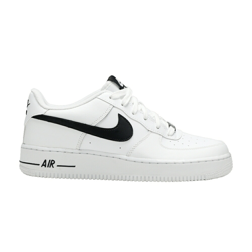 ナイキ 白いこと 白いこと 黒いこと 黒いこと 空軍 \u0027WHITE BLACK\u0027 お坊っちゃん キッズ NIKE AIR FORCE 1 GS / WHITE BLACK WHITE もの言う花 マタニティ スニーカー