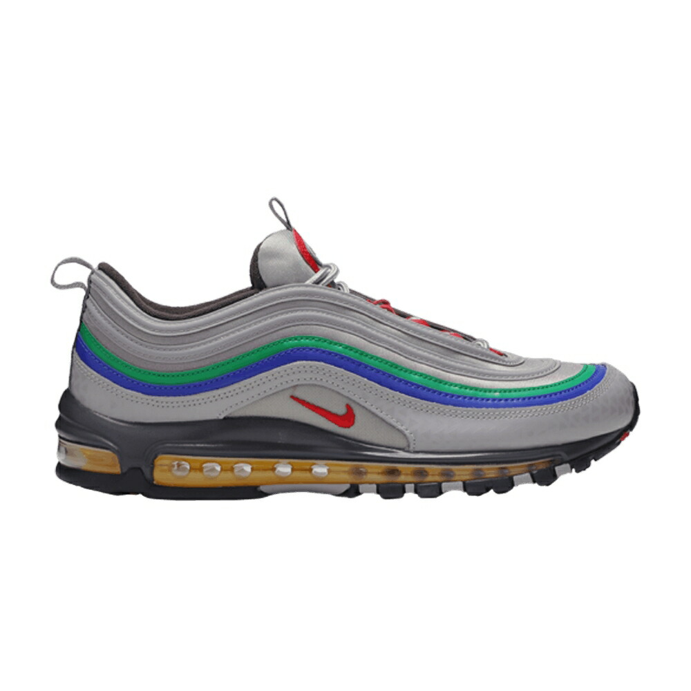 ナイキ マックス 薄墨色 薄墨色 赤 赤いこと エア湖マックス \u0027NINTENDO 64\u0027 スニーカー メンズ NIKE AIR MAX 97 / ATMOSPHERE GREY UNIVERSITY RED
