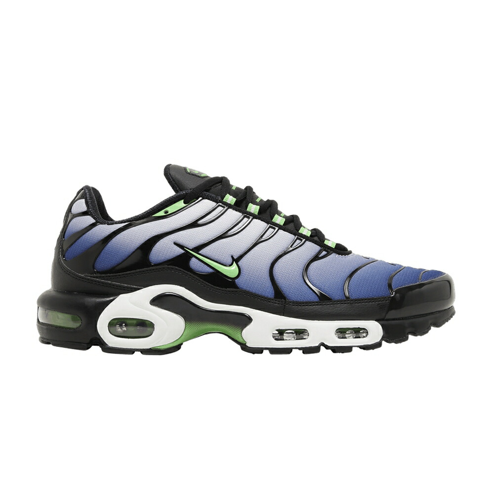 ナイキ マックス 黒色 ブラック スクリーム 緑 グリーン 白色 ホワイト ディープ エアマックスプラス ICONS GREEN スニーカー メンズ NIKE AIR MAX PLUS - BLACK SCREAM / BLACK SCREAM GREEN WHITE DEEP