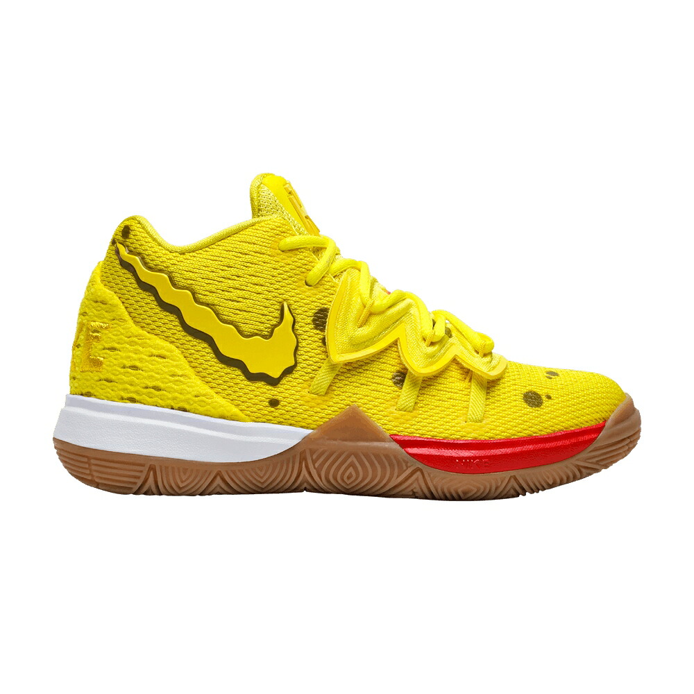 ナイキ 海綿質シリング カイリー 黄味がかった 黄色 \u0027SPONGEBOB\u0027 お坊っちゃん キッズ NIKE SPONGEBOB SQUAREPANTS X KYRIE 5 なおなお書き / OPTI YELLOW OPTI YELLOW もの言う花 マタニティ スニーカー