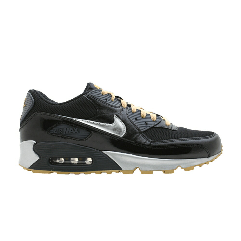 ナイキ マックス 黒いこと 黒いこと しろがね色 しろがね色 エア湖マックス スニーカー メンズ NIKE AIR MAX 90 / BLACK METALLIC SILVER METALLIC