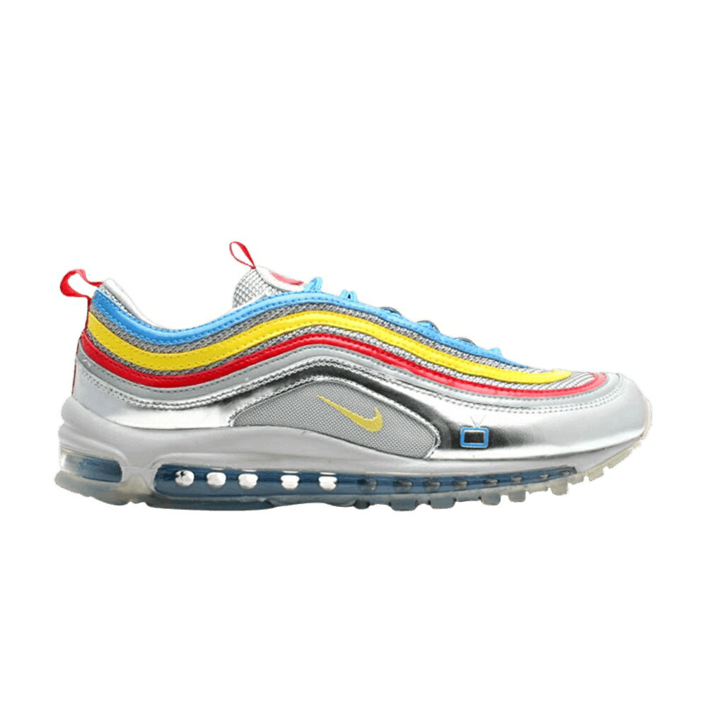 ナイキ マックス プレミアム 銀色 シルバー 黄色 イエロー エアマックス FINISH ANNIVERSARY スニーカー メンズ NIKE AIR MAX 97 PREMIUM LINE 25TH / METALLIC SILVER VOLTAGE YELLOW