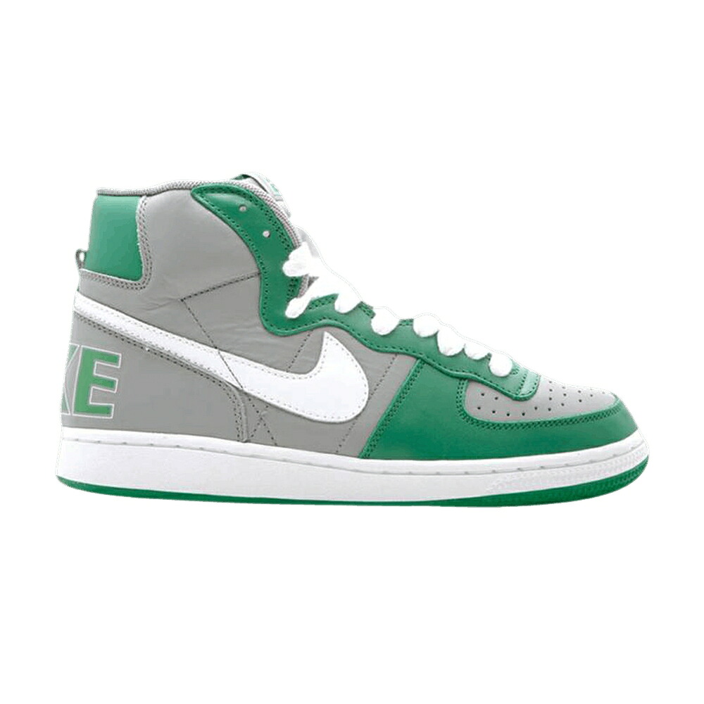 ナイキ ターミネーター 薄墨色 薄墨色 古典派音楽 緑 緑であること スニーカー メンズ NIKE TERMINATOR HI / MEDIUM GREY WHT CLASSIC GREEN