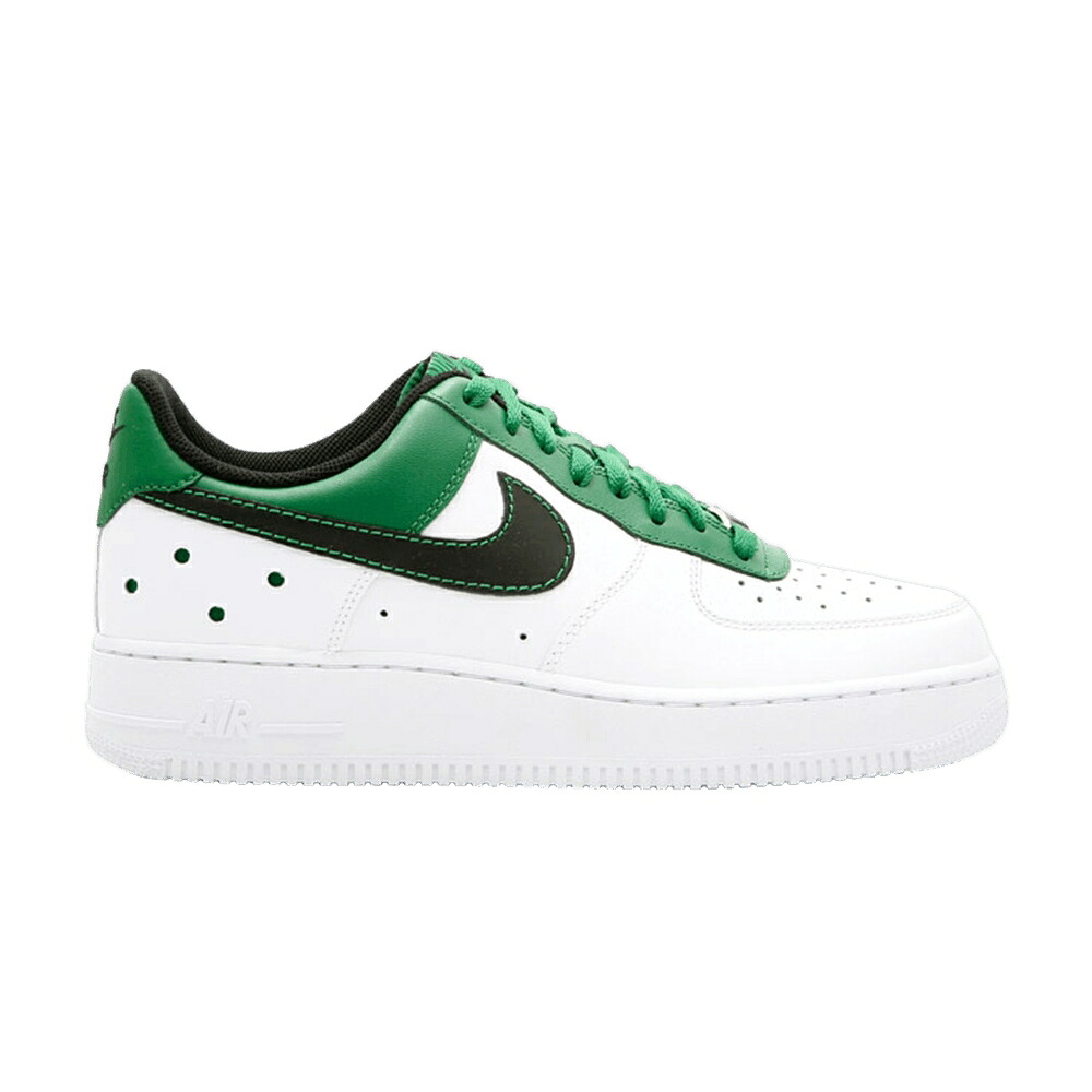 ナイキ 白色 ホワイト 黒色 ブラック 緑 グリーン エアフォース 'BARKLEY PACK' スニーカー メンズ NIKE AIR FORCE 1 LOW / WHITE BLACK PINE GREEN