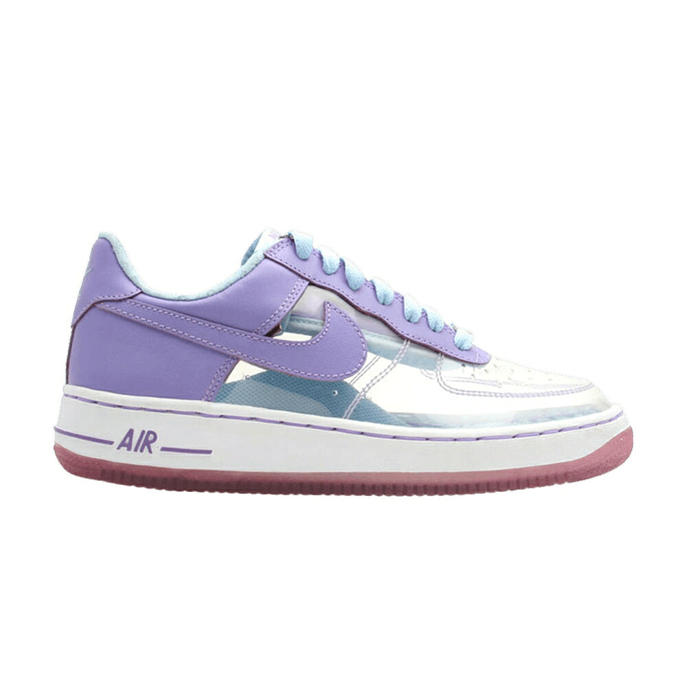 ナイキ 割り増し金 青味 青み 空軍 スニーカー レディース NIKE WMNS AIR FORCE 1 PREMIUM / CLEAR LIGHT IRIS ICE BLUE