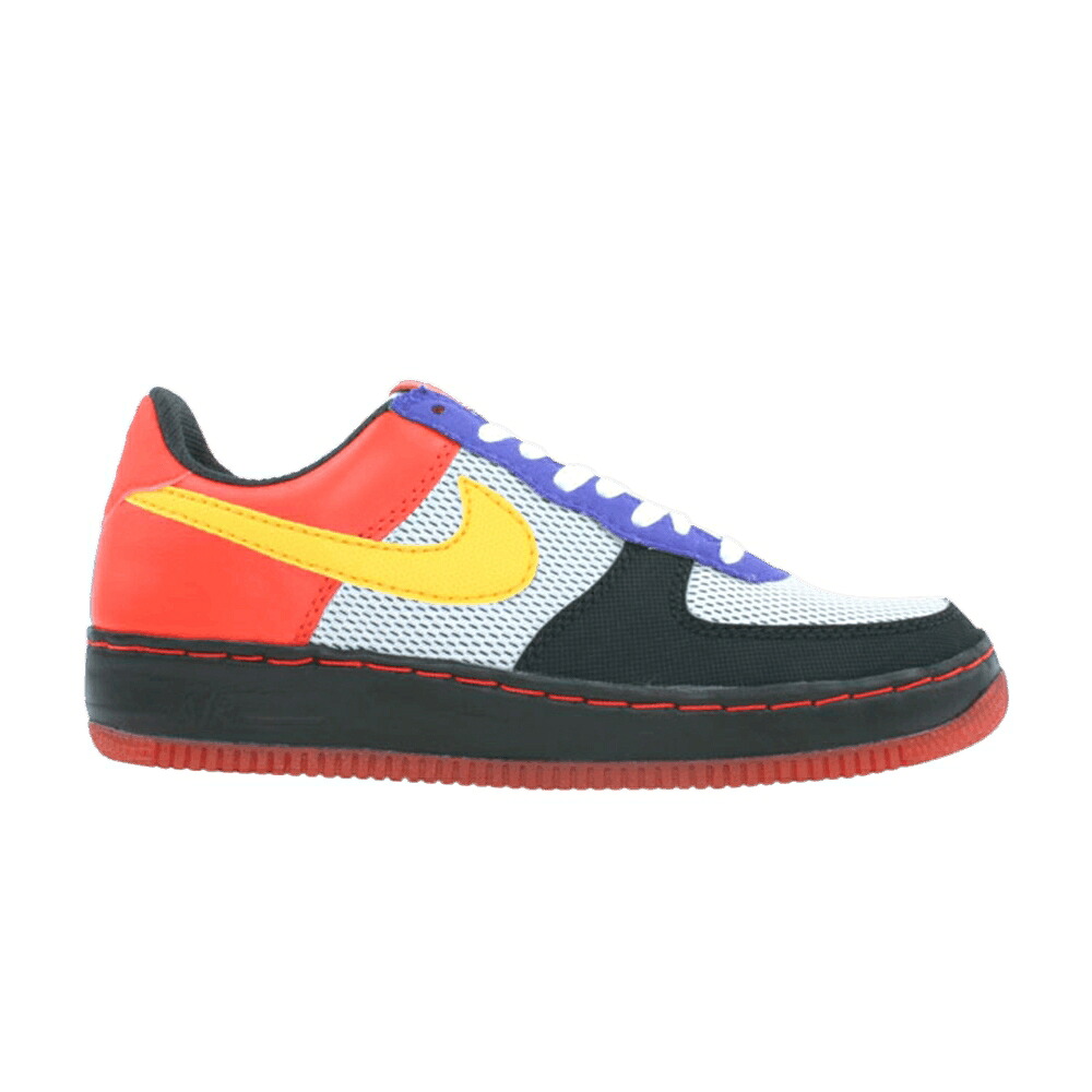 ナイキ 黒いこと 黒いこと 赤 赤いこと 空軍 \u0027ALBIS PACK\u0027 スニーカー メンズ NIKE AIR FORCE 1 LOW INSIDE OUT / BLACK TAXI CHILE RED