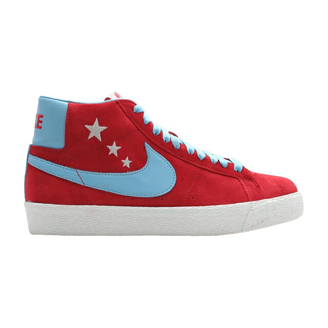 ナイキ ブレイザー プレミアム エスビー 赤 レッド 青色 ブルー ウェーブ ウェイブ 'VANILLA ICE' スニーカー メンズ NIKE BLAZER PREMIUM SB / VARSITY RED BLUE WAVE｜スニケス