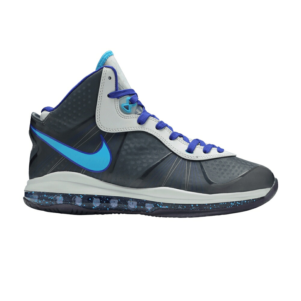 ナイキ レブロン 灰色 グレー オリオン 青色 ブルー 'HORNETS' スニーカー メンズ NIKE LEBRON 8 V/2 / NEUTRAL GREY ORION BLUE CNCRD｜スニケス