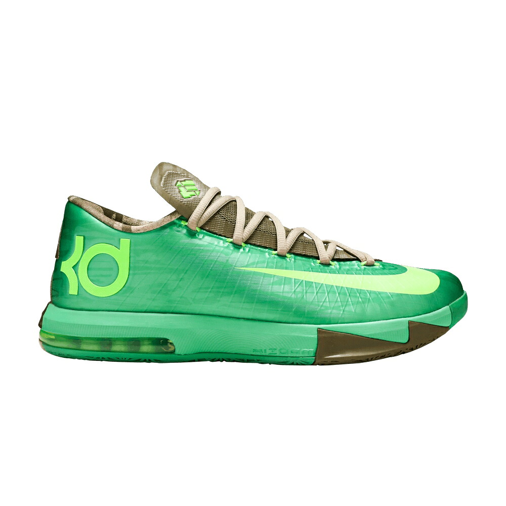 ナイキ 緑 グリーン ライム 'BAMBOO' スニーカー メンズ NIKE KD 6 / GAMMA GREEN FLASH LIME LINEN RAW