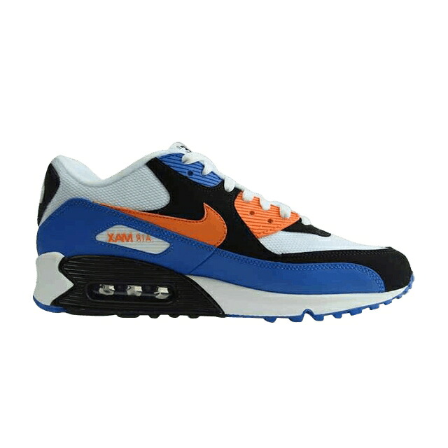 ナイキ マックス 白いこと 白いこと 黒いこと 黒いこと エア湖マックス スニーカー メンズ NIKE AIR MAX 90 / WHITE BRIGHT MANDARIN BLACK