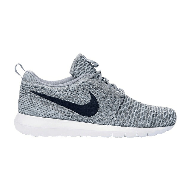 ナイキ フライニット ローシラン スニーカー メンズ NIKE FLYKNIT ROSHERUN / LGHT CHRCL DRK OBSDN WLF GRY