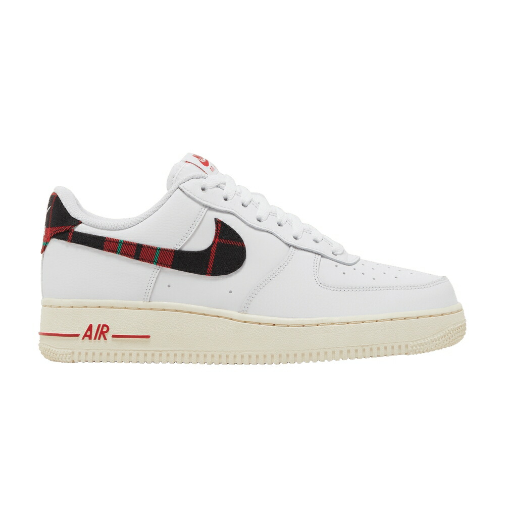 ナイキ 白色 ホワイト スタジアム 緑 グリーン アイボリー エアフォース 07 TARTAN PLAID スニーカー メンズ NIKE AIR FORCE 1 LV8 / WHITE STADIUM GREEN PALE IVORY
