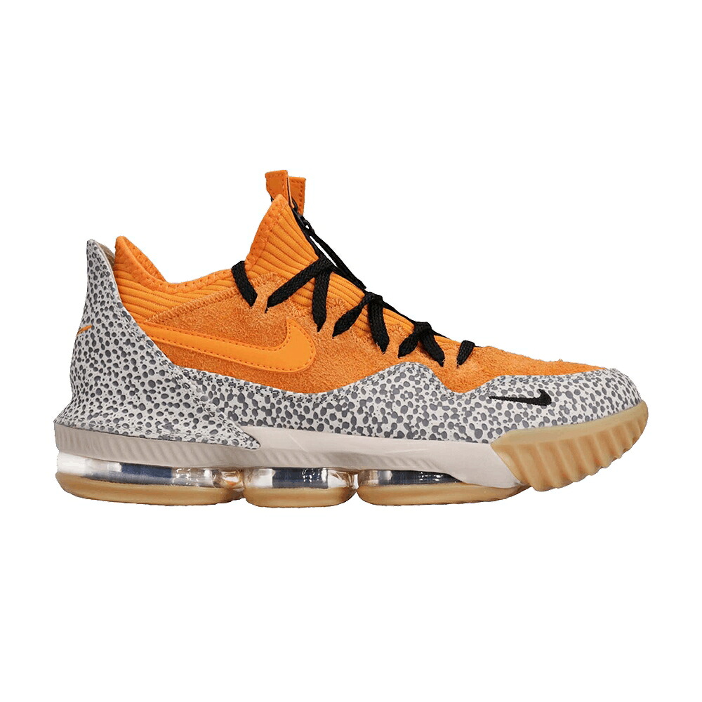 ナイキ レブロン 黒いこと 黒いこと \u0027SAFARI\u0027 スニーカー メンズ NIKE ATMOS X LEBRON 16 LOW AC EP / KUMQUAT KUMQUAT BLACK