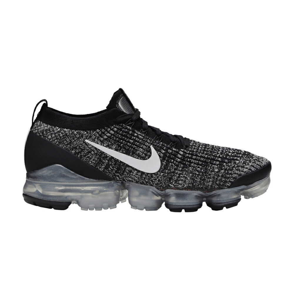 ナイキ フライニット 黒色 ブラック 白色 ホワイト 銀色 シルバー エアヴェイパーマックス OREO スニーカー メンズ NIKE AIR VAPORMAX FLYKNIT 3 / BLACK WHITE METALLIC SILVER