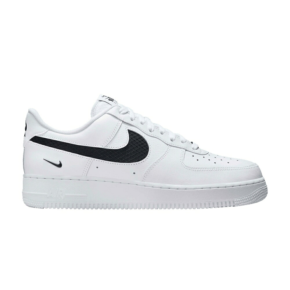 ナイキ スウッシュ スウォッシュ 黒いこと 黒いこと 白いこと 白いこと 空軍 1\u0027NYLON WHITE\u0027 スニーカー メンズ NIKE AIR FORCE SWOOSH - BLACK / WHITE BLACK