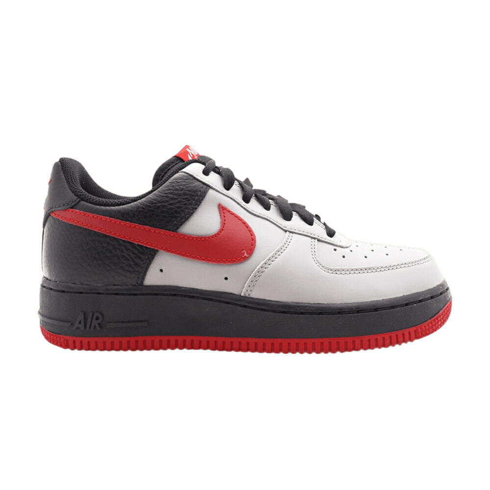 ナイキ 灰色 グレー 赤 レッド 黒色 ブラック エアフォース '07 'GREY RED' スニーカー メンズ NIKE AIR FORCE 1 / MEDIUM GREY VARSITY RED BLACK|スニケス