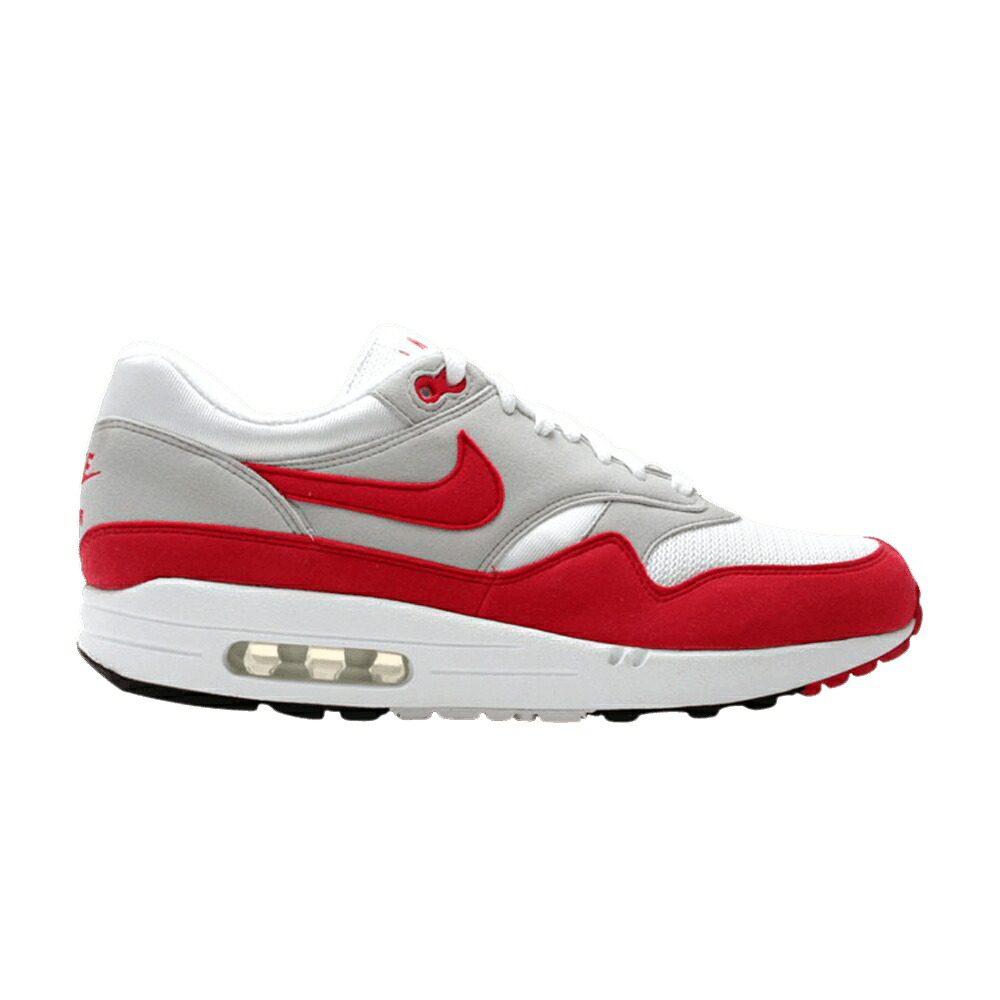ナイキ マックス クラシック 白色 ホワイト 赤 レッド 灰色 グレー エアマックス 'HISTORY RED' スニーカー メンズ NIKE AIR MAX 1 CLASSIC OF - SPORT / WHITE SPORT RED NEUTRAL GREY|スニケス