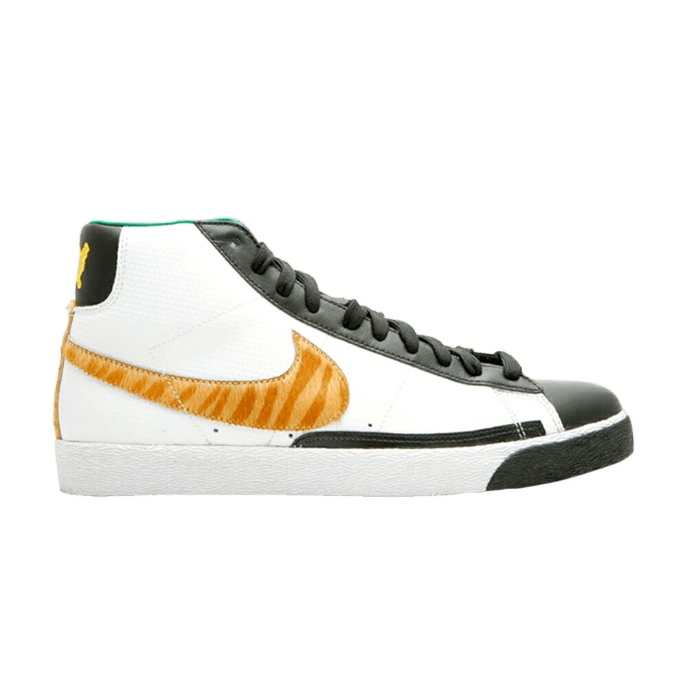 ナイキ ブレイザー ハイ プレミアム 白色 ホワイト 緑 グリーン 黒色 ブラック 'TIGER WOODS' スニーカー メンズ NIKE BLAZER HIGH PREMIUM / WHITE PINE GREEN BLACK