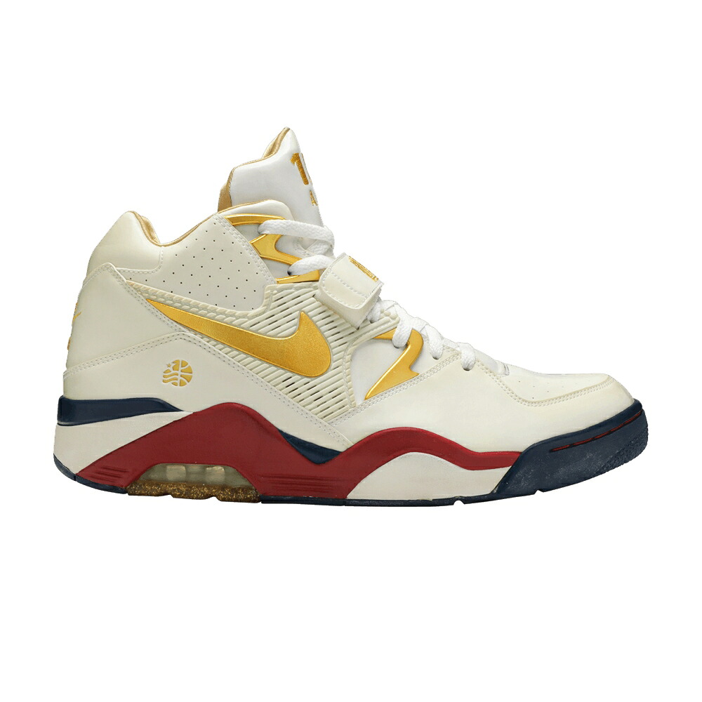 ナイキ ゴールド 赤 レッド エアフォース 'FINISHLINE ANNIVERSARY' WHITE.METALLIC スニーカー メンズ NIKE AIR FORCE 180 25TH / WHITE.METALLIC GOLD VARSITY RED｜スニケス