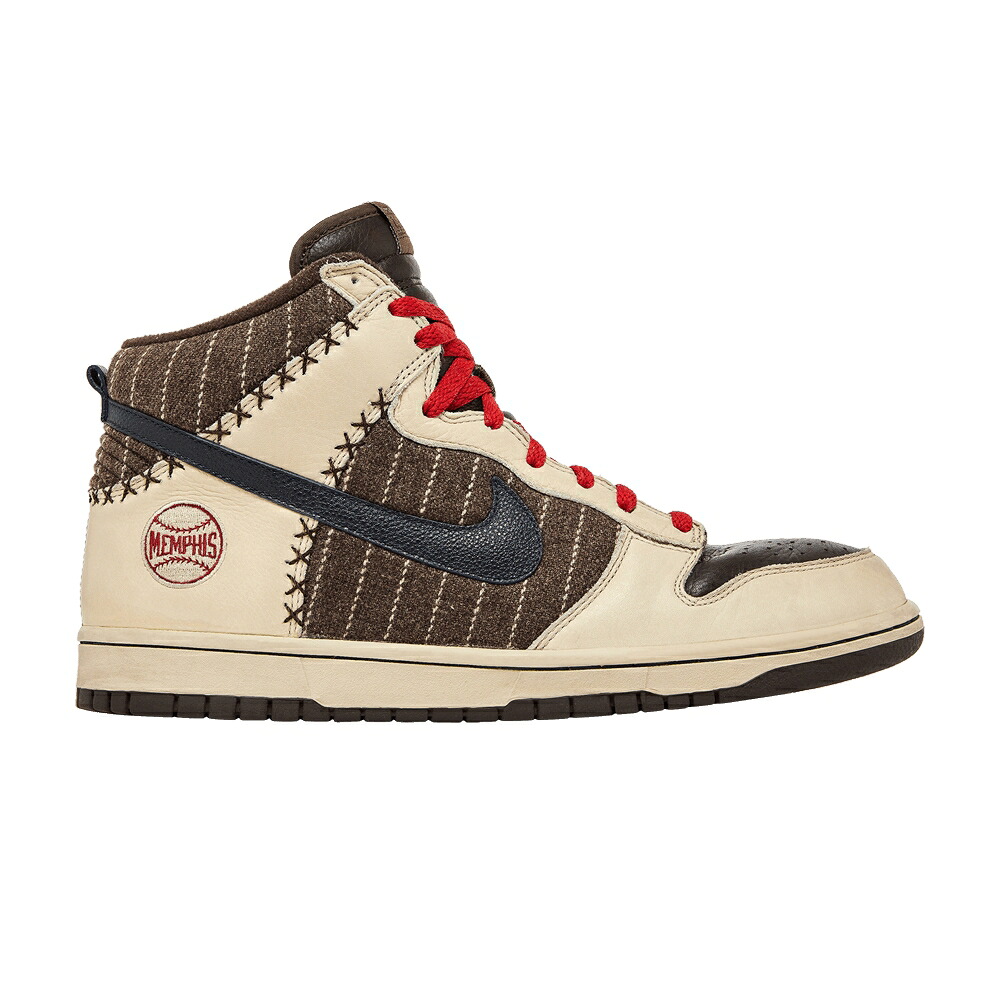 ナイキ ダンク ハイ プレミアム 茶色 ブラウン ネット ダンクハイ 'BASEBALL MEMPHIS' スニーカー メンズ NIKE DUNK HIGH PREMIUM UTT PACK / BAROQUE BROWN DK OBSIDIAN NET｜スニケス