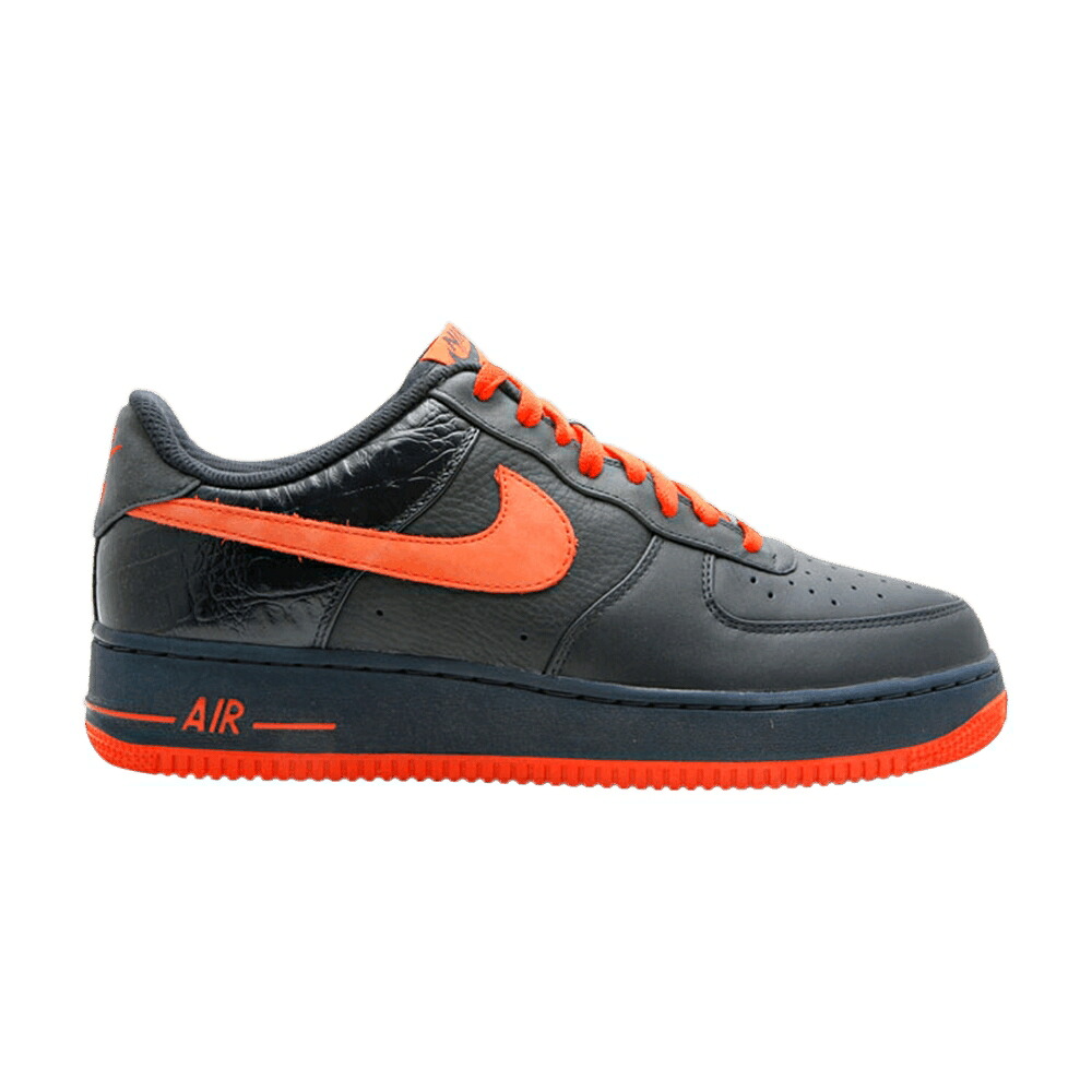 ナイキ 割り増し金 空軍 スニーカー メンズ NIKE AIR FORCE 1 LOW PREMIUM / DRK OBSIDIAN TM ORNG DRK OBSDN