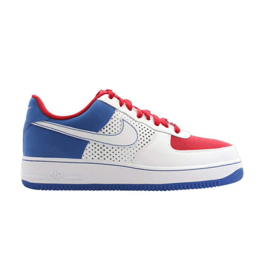 ナイキ 白色 ホワイト エアフォース 07 WHITE RED スニーカー メンズ NIKE AIR FORCE 1 VARSITY ROYAL / WHITE WHITE VARSITY ROYAL