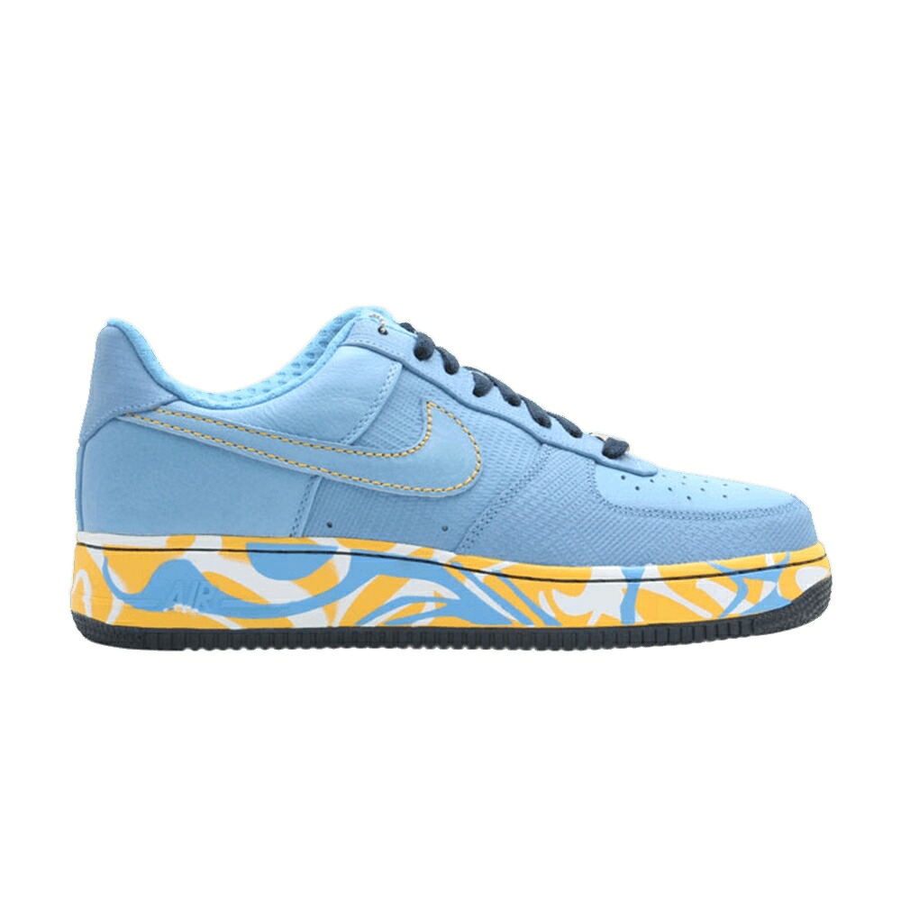 ナイキ 割り増し金 青味 青み 空軍 スニーカー メンズ NIKE AIR FORCE 1 PREMIUM 07 / UNIVERSITY BLUE VARSITY MAIZE