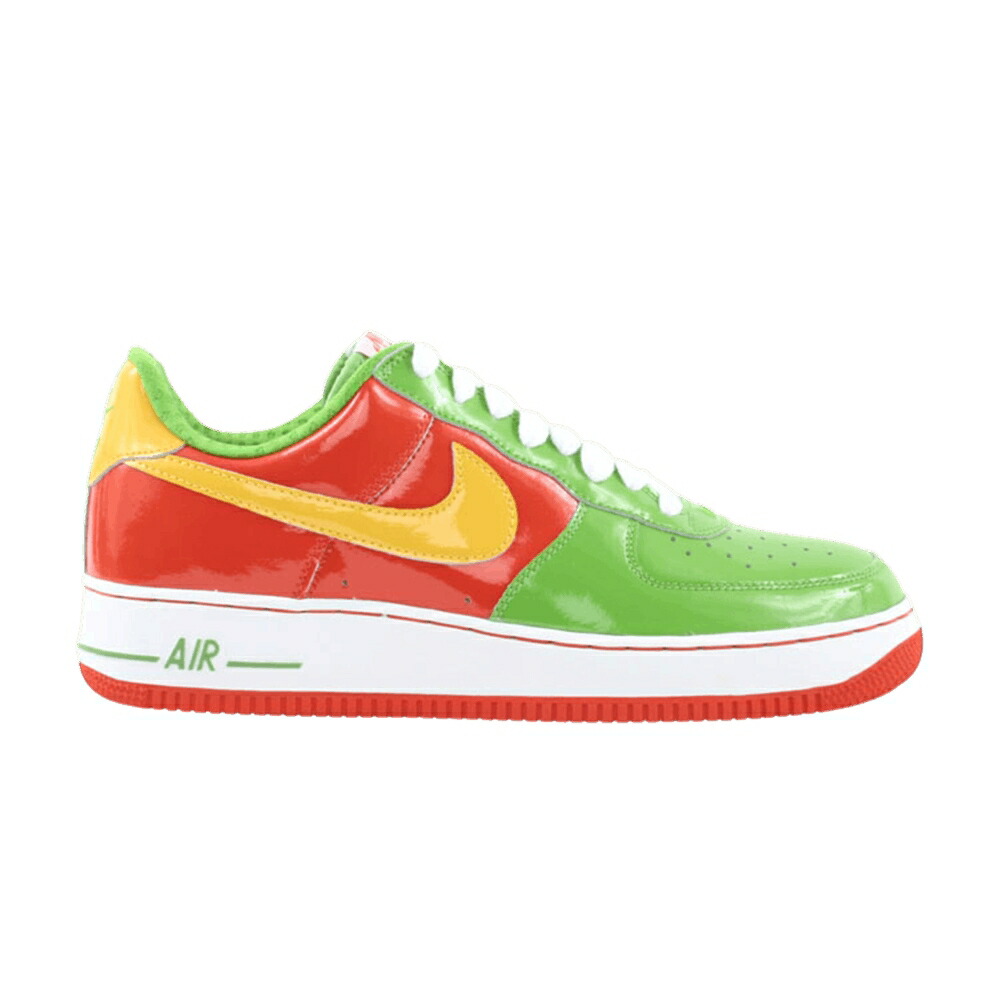 ナイキ プレミアム 緑 グリーン ディープ エアフォース 'CITRUS' スニーカー メンズ NIKE AIR FORCE 1 PREMIUM / GREEN BEAN VARSITY MAIZE DEEP