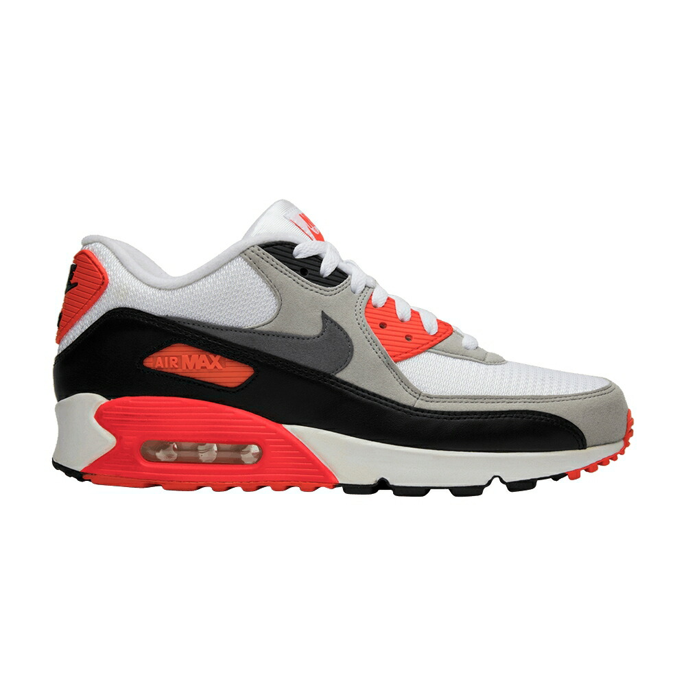 ナイキ マックス 白色 ホワイト 灰色 シメント グレー 黒色 ブラック エアマックス 'INFRARED' スニーカー メンズ NIKE AIR MAX 90 OG 2015 / WHITE CEMENT GREY INFRARED BLACK