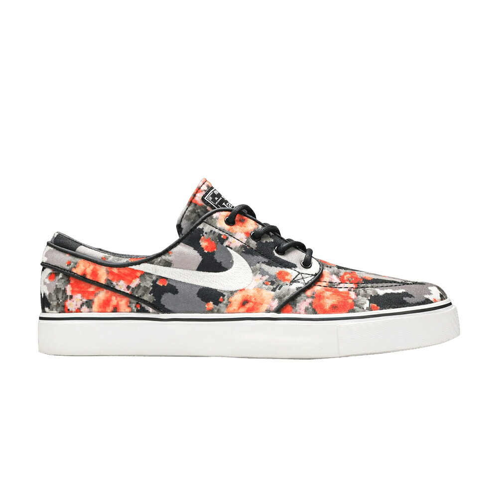 ナイキ ズーム 黒色 ブラック 'ORANGE FLORAL' スニーカー メンズ NIKE ZOOM STEFAN JANOSKI PR DIGI / MULTI COLOR BLACK MANDARIN