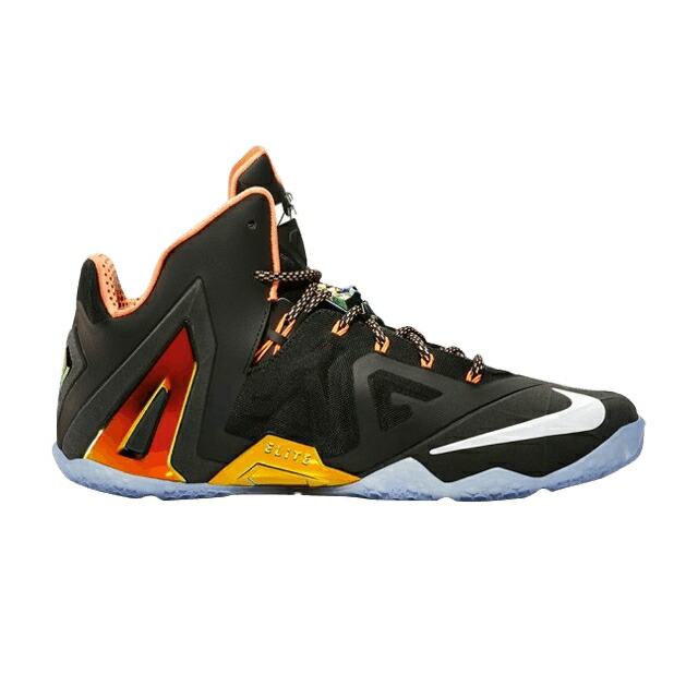 ナイキ レブロン エリート 黒色 ブラック 白色 ホワイト ゴールド GOLD PACK スニーカー メンズ NIKE LEBRON 11 ELITE / BLACK WHITE METALLIC GOLD BRIGHT