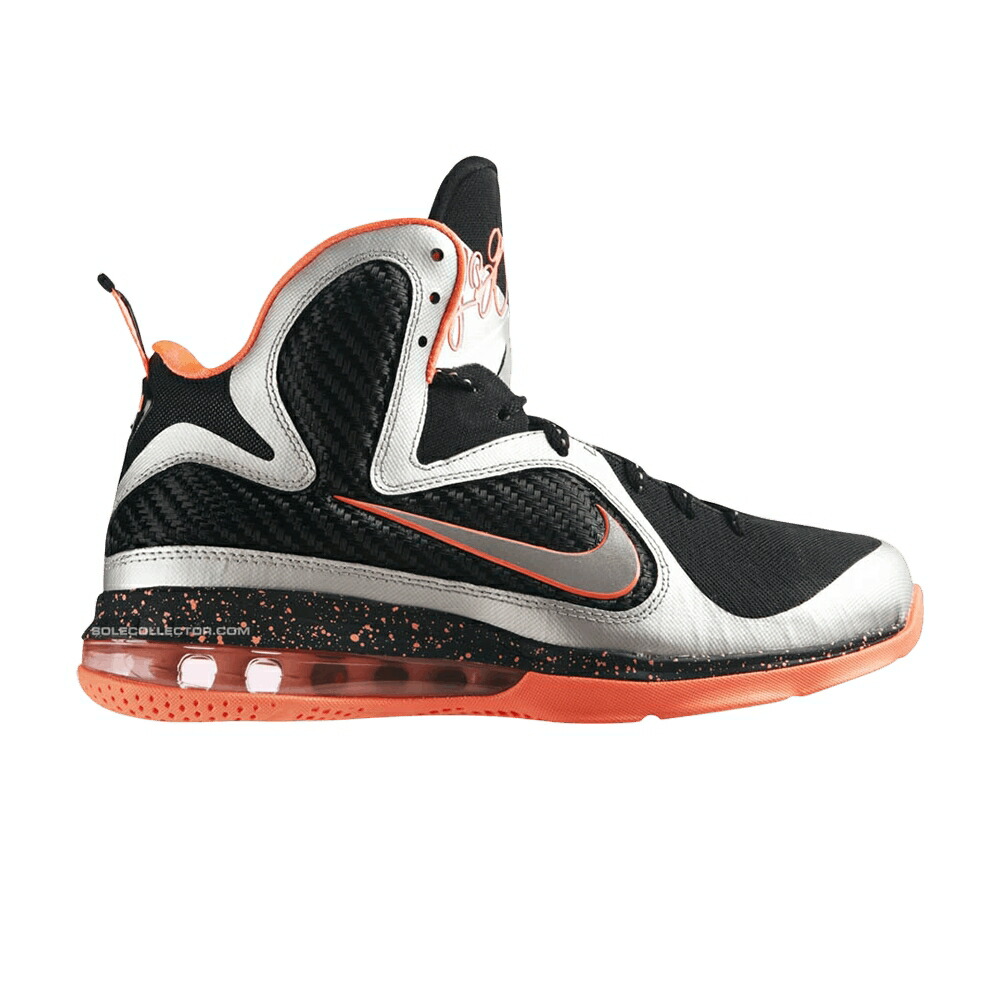 ナイキ レブロン BRIGHT MANGO スニーカー メンズ NIKE LEBRON 9 / MTLC SLVR MTLLC SLVR BRGHT MN