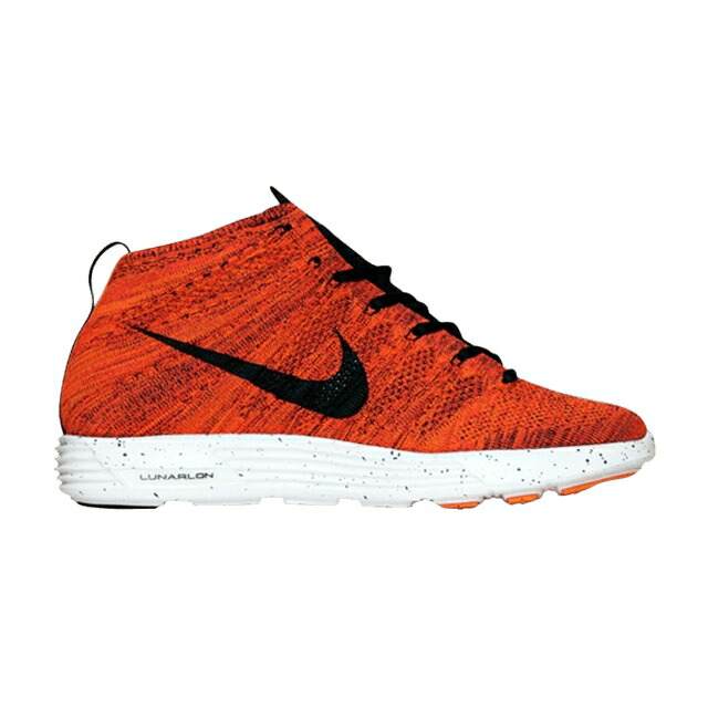 ナイキ ルーナー ルナー フライニット チャッカ 白色 ホワイト スニーカー メンズ NIKE LUNAR FLYKNIT CHUKKA / BRGHT CRMSN BLK TTL ORNG WHITE