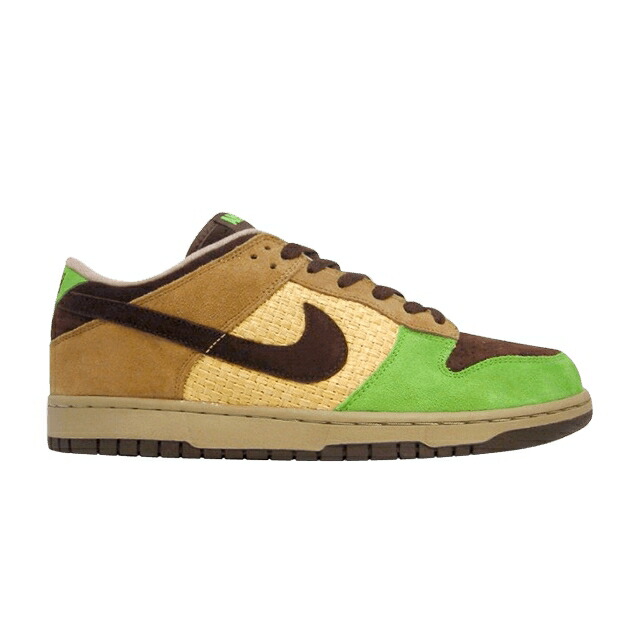 ナイキ ダンク カーキ 赤銅色 赤銅色 緑 緑であること ダンクロー \u0027ALOHA\u0027 スニーカー メンズ NIKE KICKSHAWAII X DUNK LOW / KHAKI BAROQUE BROWN MEAN GREEN